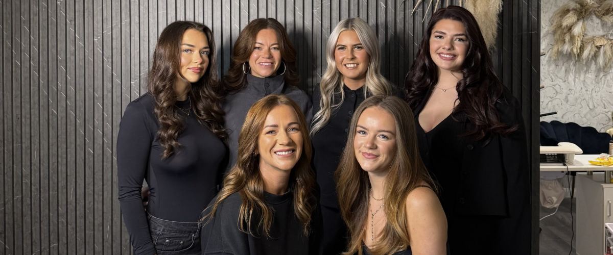 The All Eyes On Me team at the Cumbernauld lash bar